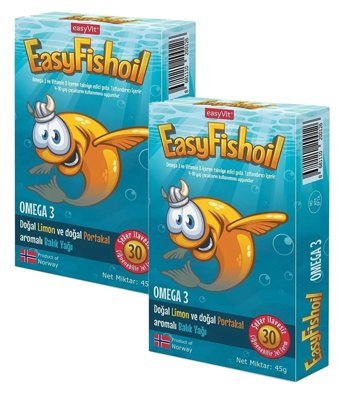 Easyvit Fishoil Aromalı Çocuk Vitamin 2x30 Tablet