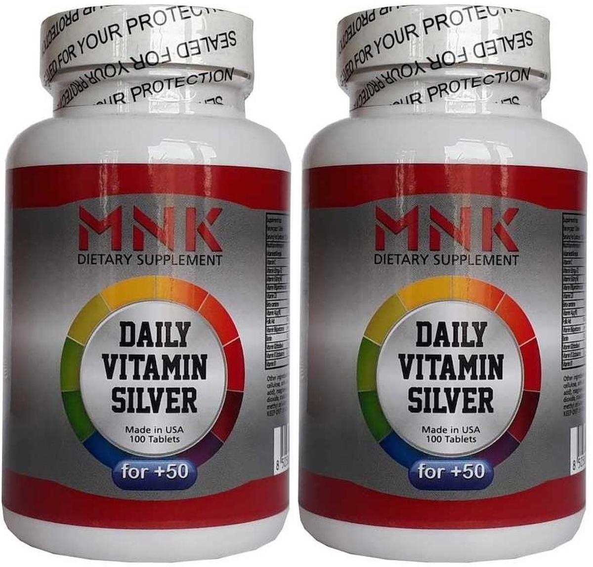 Mnk Vitamin Silver Sade Unisex 2x100 Tablet