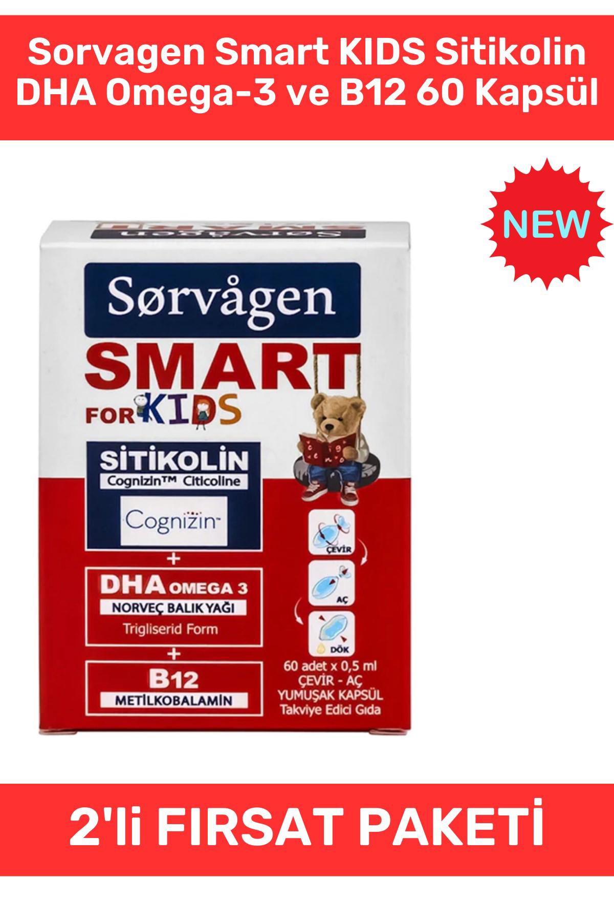 Sorvagen B12 Aromasız Çocuk Vitamin 2x60 Tablet
