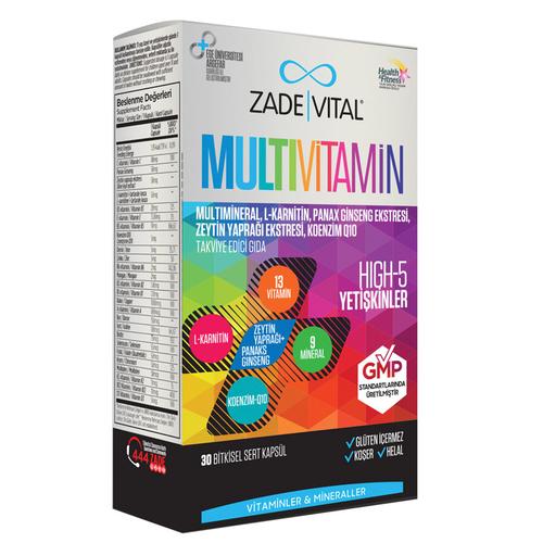Zade Vital Aromalı Unisex Vitamin 30 Kapsül