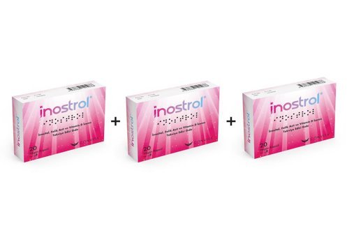 İnostrol Vitamin D Aromasız Kadın 3x20 Kapsül