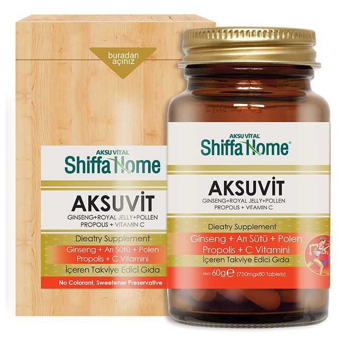 Aksu Vital Shiffa Home Aromalı Unisex Vitamin 80 Tablet