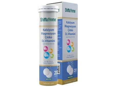 Shiffa Home Kalsiyum Aromalı Unisex Vitamin 20 Tablet