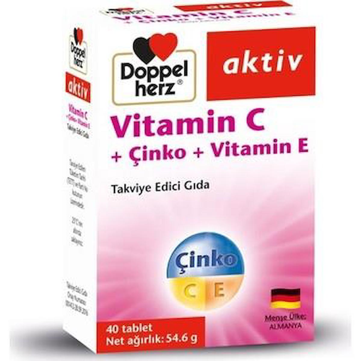Doppel Herz Herz Aktiv Biotin Aromasız Unisex Vitamin 40 Tablet