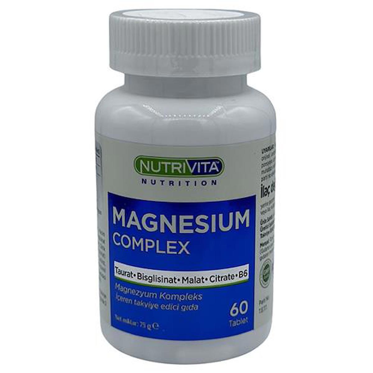 Nutrivita Nutrition Magnezyum Sade Unisex Vitamin 60 Tablet