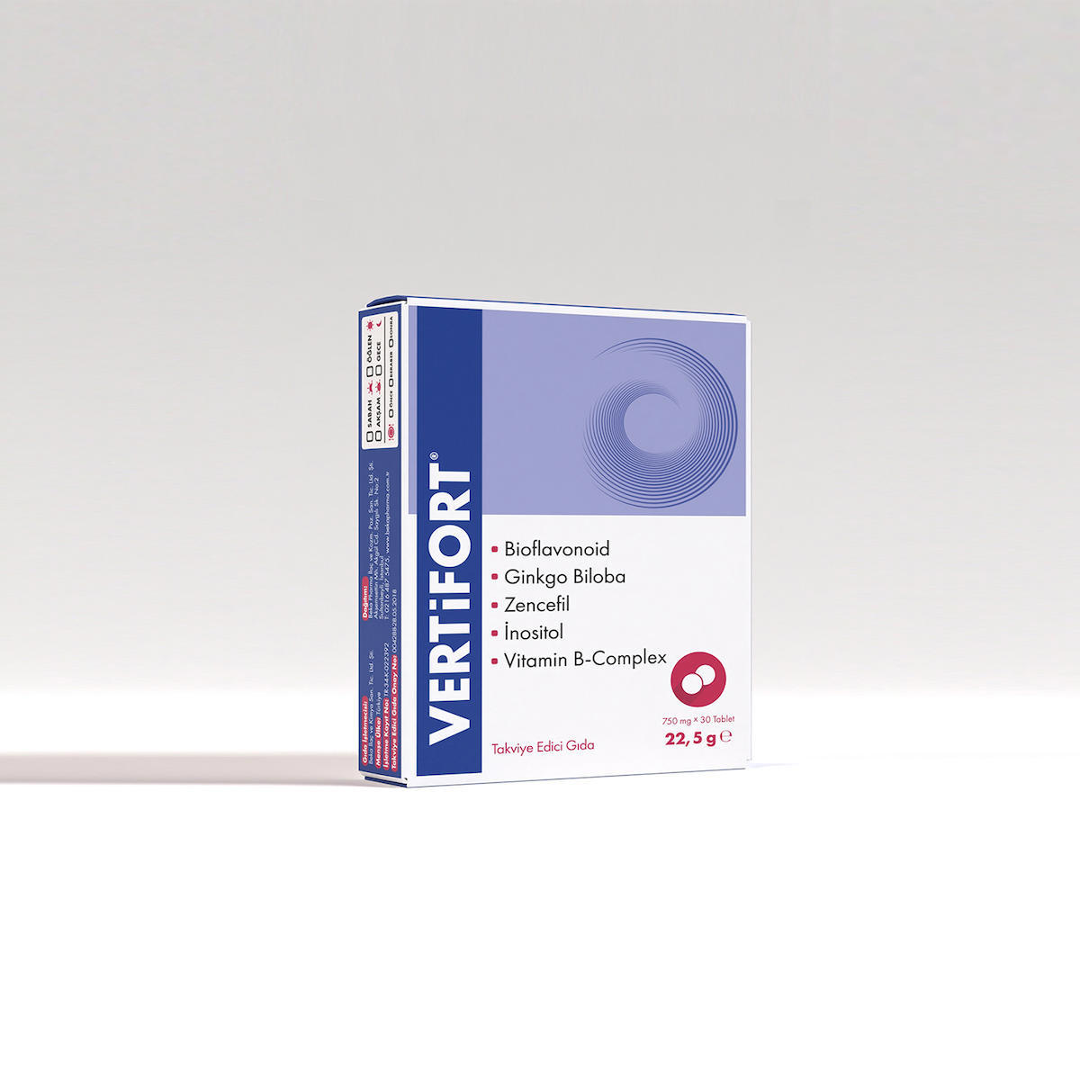 Vertifort Ginko Biloba Aromalı Unisex Vitamin 30 Tablet