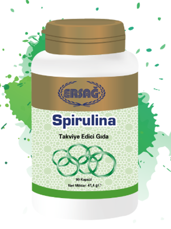 Ersağ Spirulina Sade Unisex Vitamin 90 Kapsül