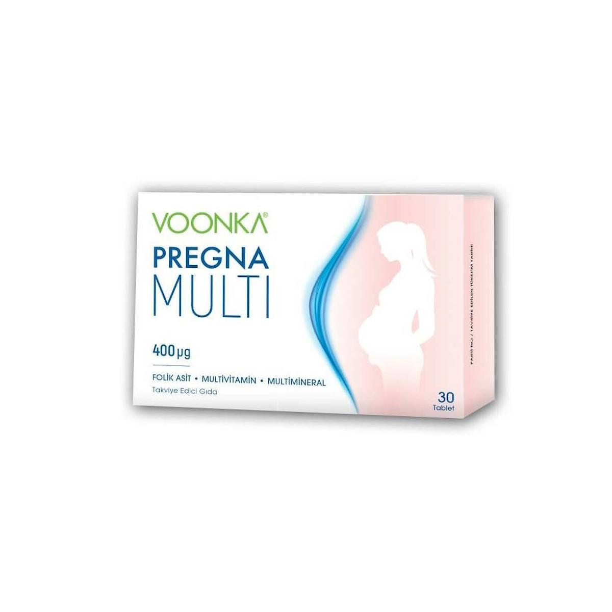 Voonka Pregna Multi Sade Kadın Vitamin 30 Tablet