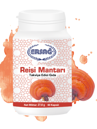 Ersağ Reişi Mantarı Sade Unisex Vitamin 60 Kapsül