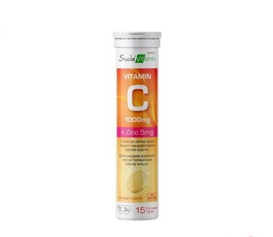 Suda Vitamin Zinc Aromalı Unisex Vitamin 15 Tablet