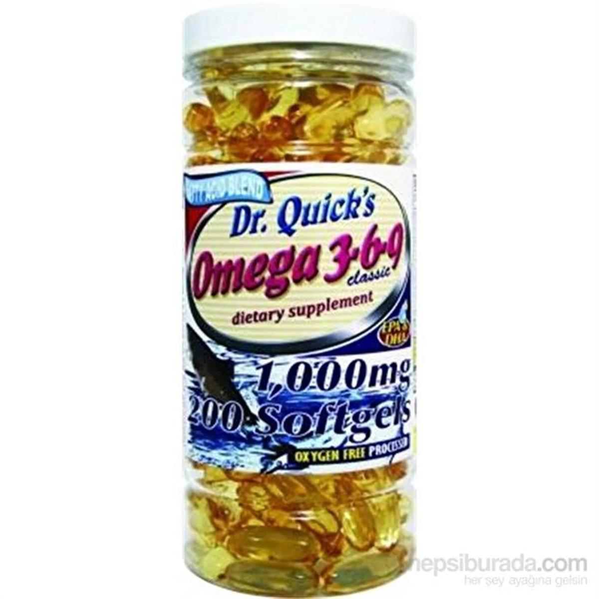 Dr Quick'S Omega 3 Unisex Vitamin 200 Tablet