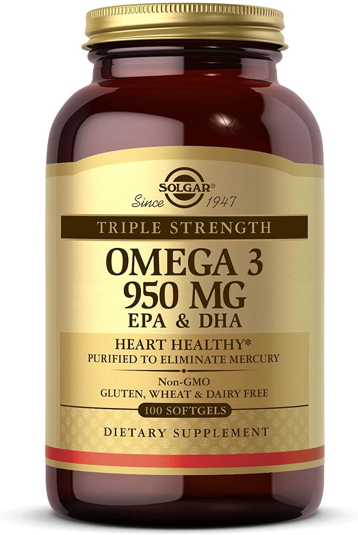 Solgar Omega-3 Aromasız Unisex Vitamin 100 Kapsül