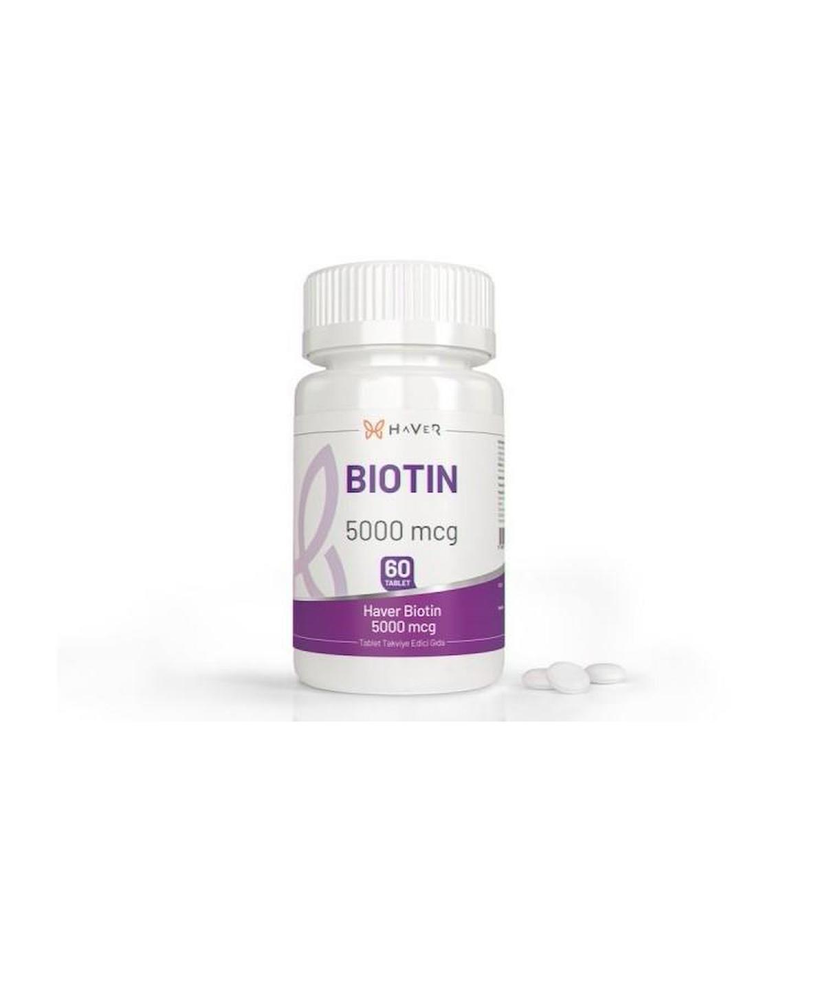 Visante Biotin Aromasız Unisex Vitamin 60 Tablet