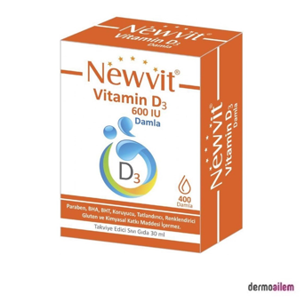 Newvit D3 Vitamini Sade Unisex 30 ml