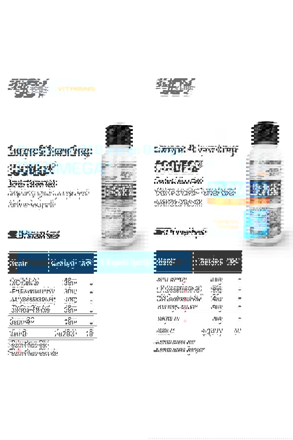 Bigjoy Sports Co Omega Sade Unisex Vitamin 30 Tablet
