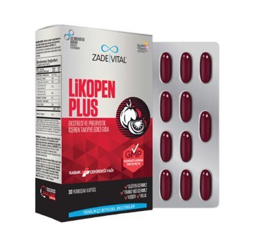 Zade Vital Likopen Plus Sade Unisex Vitamin 30 Kapsül