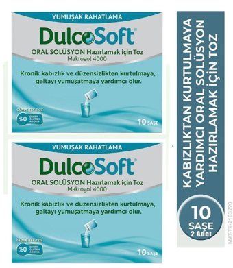 Dulcosoft Solüsyon Aromasız Çocuk - Yetişkin Vitamin 2x10 Tablet