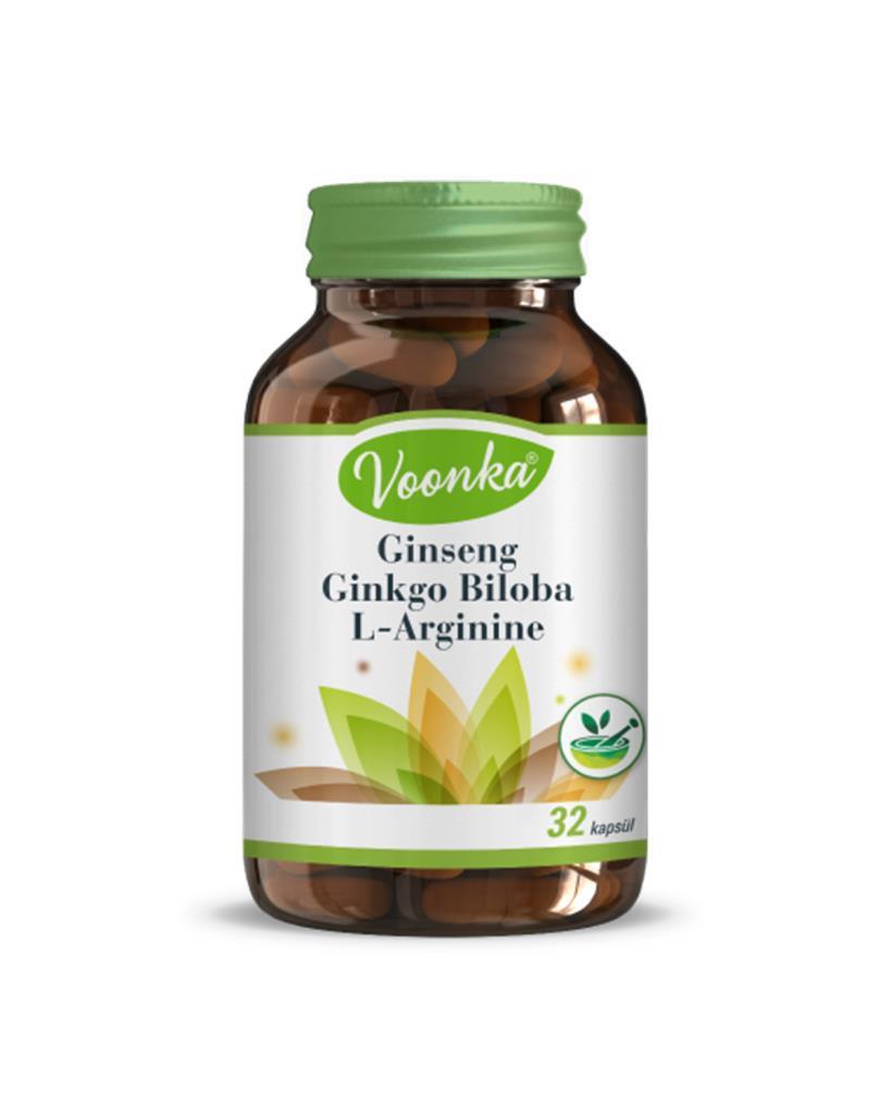 Voonka Ginseng Coenzym Q10 Sade Unisex Vitamin 32 Kapsül