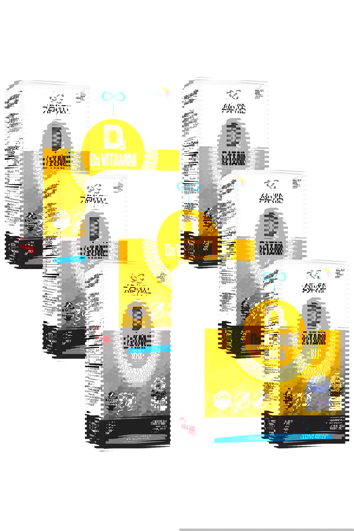 Zade Vital D3 Vitamini Aromalı Unisex 3x20 ml