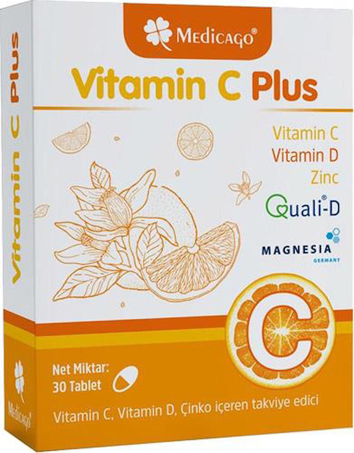Medicago C Plus Aromasız Unisex Vitamin 30 Tablet