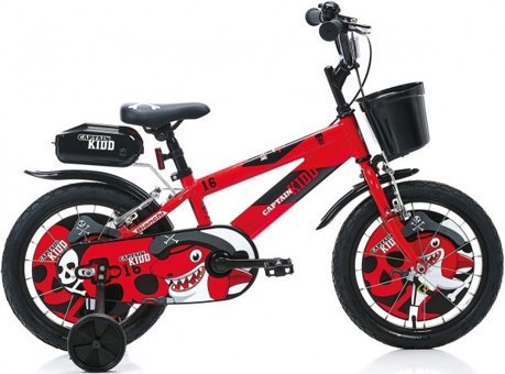 Bianchi Captain Kidd 16 Jant 1 Vites 4 Yaş Kırmızı Çocuk Bisikleti