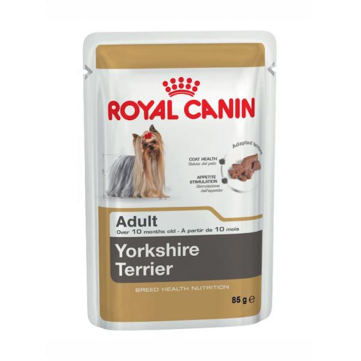 Royal Canin Breed Health Nutrition Yorkshire Terrier Yetişkin Yaş Köpek Maması 85 gr Tekli