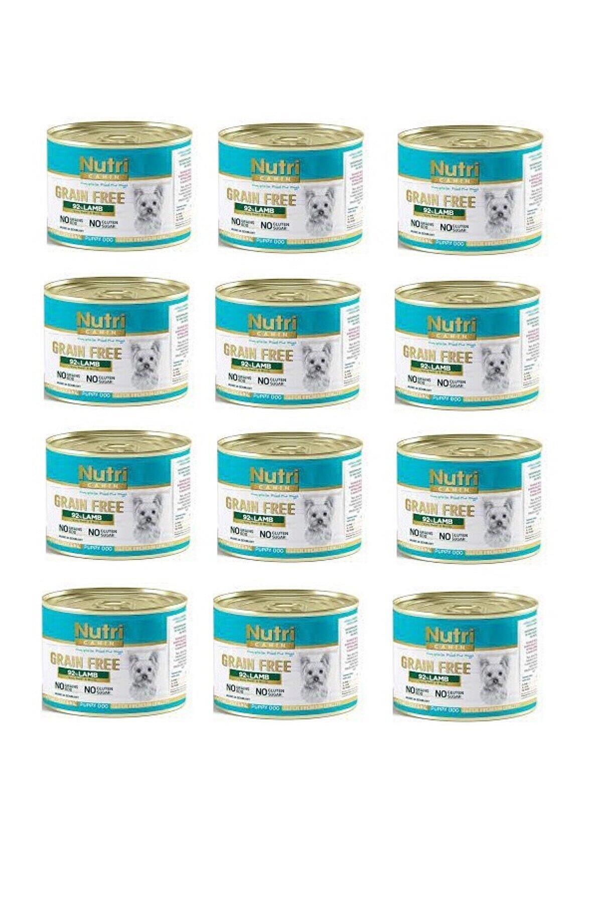 Nutri Canin Grain Free Kuzu Etli Yavru Yaş Köpek Maması 200 gr 12'li
