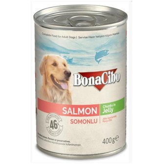 Bonacibo Chunks In Jelly Somonlu Jöleli Yetişkin Yaş Köpek Maması 400 gr Tekli