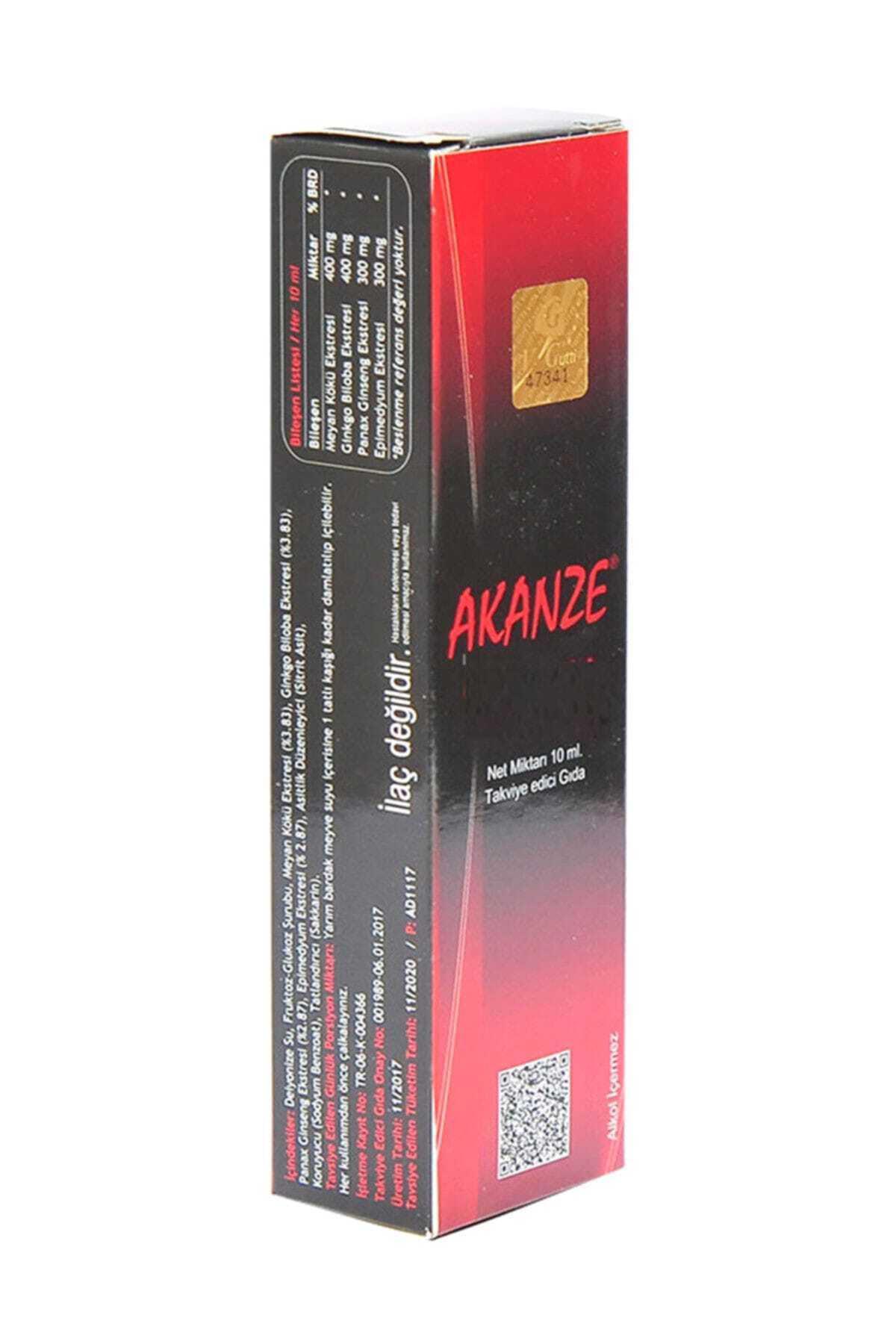 Akanze Ginseng Sade Yetişkin Bitkisel Besin Desteği 10 ml