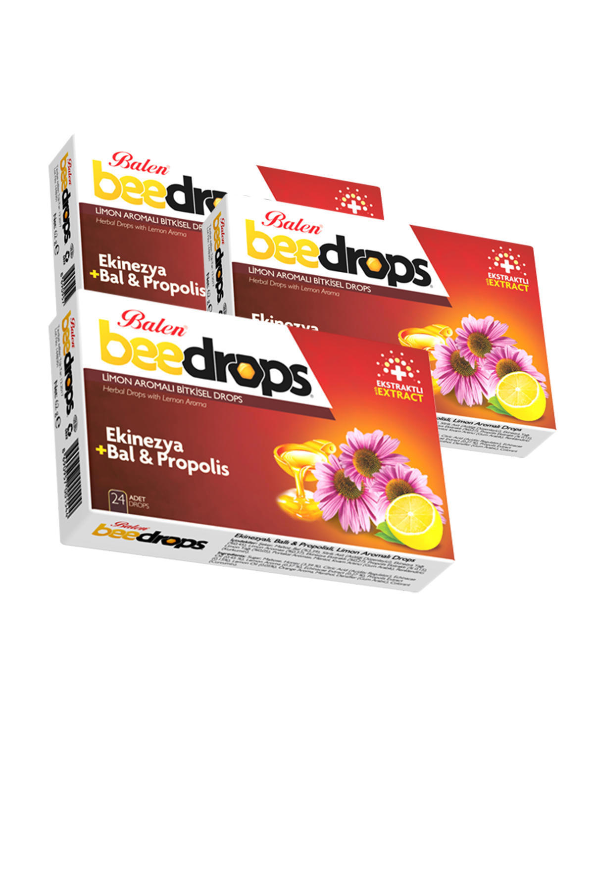 Balen Bee Drops Ekinezya Aromalı Yetişkin Bitkisel Besin Desteği 24 Tablet