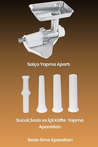 Goldmaster GM 7243 Promax İçli Köfte Aparatlı 2000 W Kıyma Makinesi
