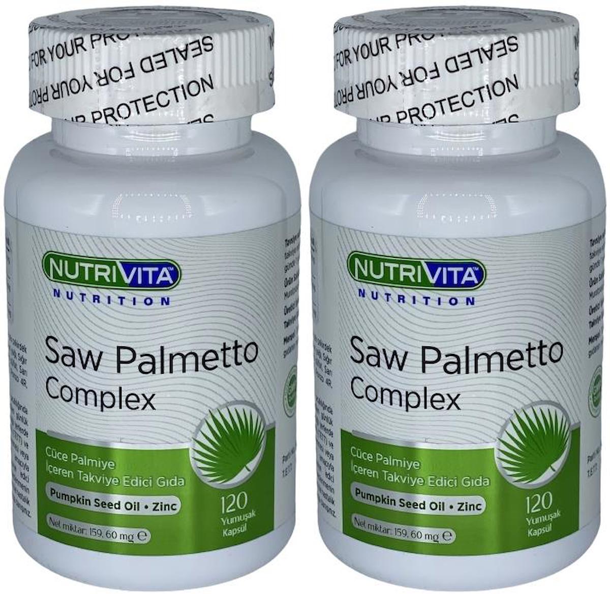 Nutrivita Nutrition Çinko Sade Yetişkin Bitkisel Besin Desteği 2x120 Tablet