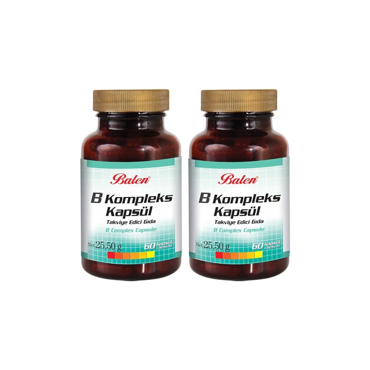 Balen Kompleks Aromasız Yetişkin Bitkisel Besin Desteği 60 Kapsül