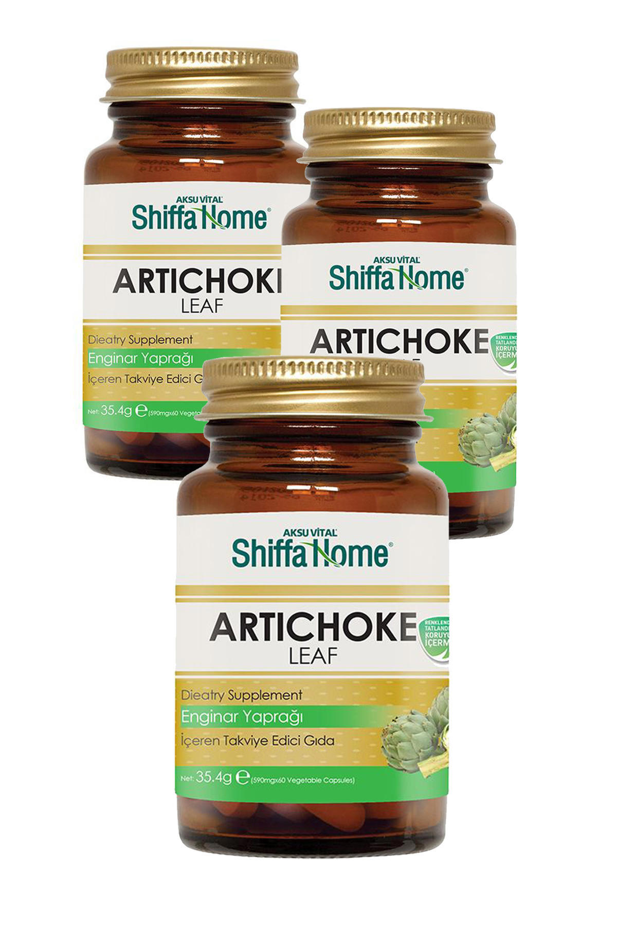 Shiffa Home Enginar Aromasız Yetişkin Bitkisel Besin Desteği 3x60 Kapsül