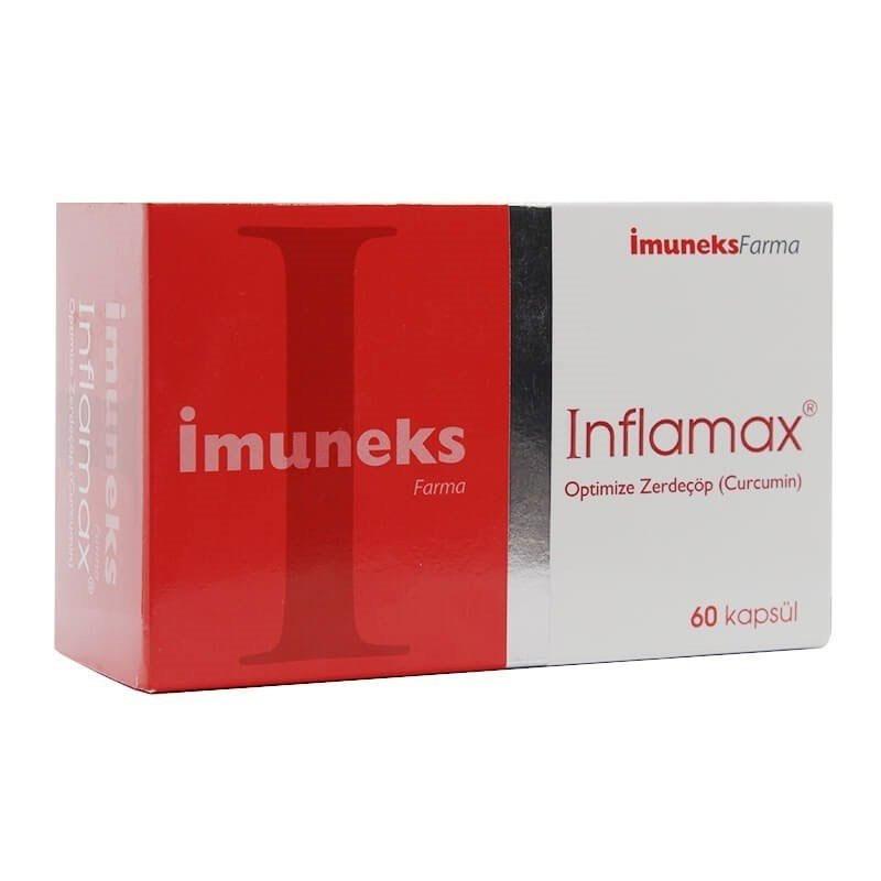 Imuneks Farma İnflamax Sade Yetişkin Bitkisel Besin Desteği 60 Kapsül