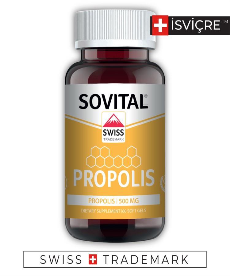 Sovital Propolis Sade Yetişkin Bitkisel Besin Desteği 60 Tablet