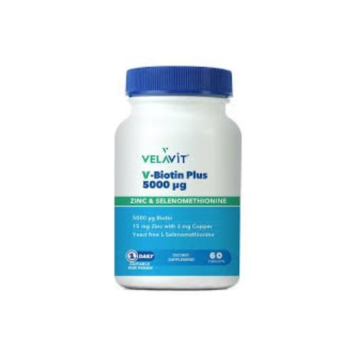 Velavit Çinko Sade Yetişkin Bitkisel Besin Desteği 60 Tablet