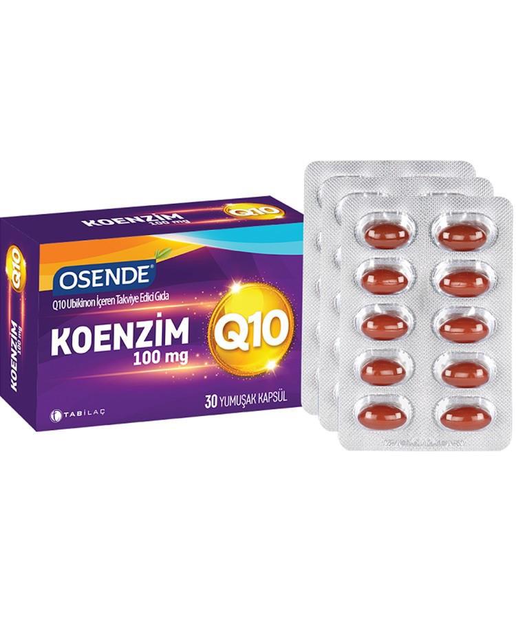 Tab İlaç Koenzim Q10 Sade Yetişkin Bitkisel Besin Desteği 30 Tablet