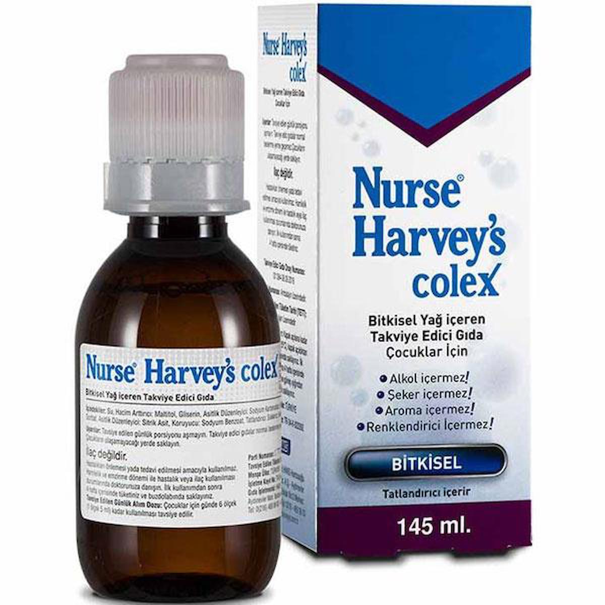 Nurse Harvey'S Colex Sade Çocuk Bitkisel Besin Desteği 145 ml