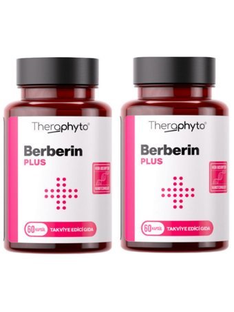 Theraphyto Berberin Plus Sade Yetişkin Bitkisel Besin Desteği 2x60 Kapsül