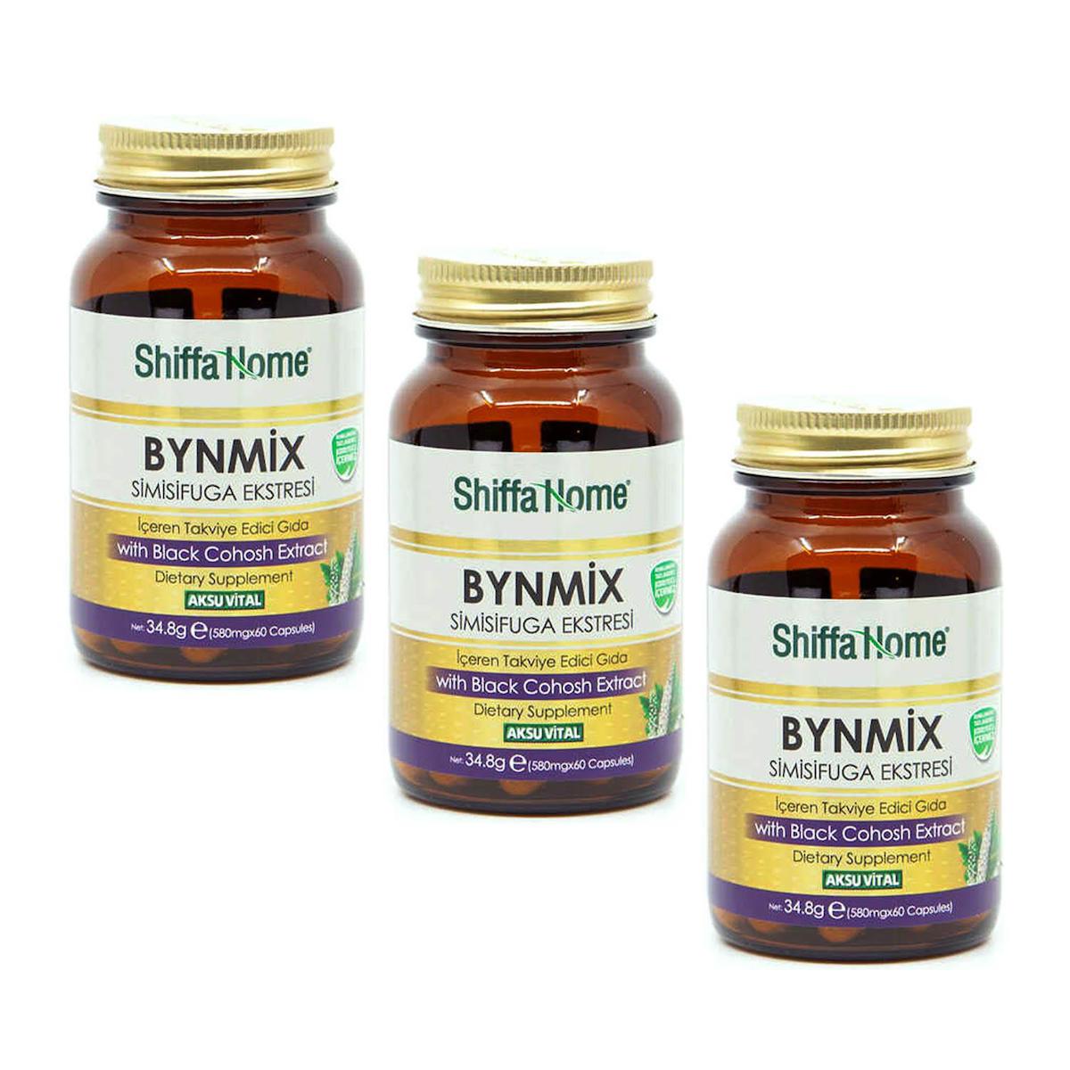 Shiffa Home Bynmix Aromasız Yetişkin Bitkisel Besin Desteği 3x60 Kapsül