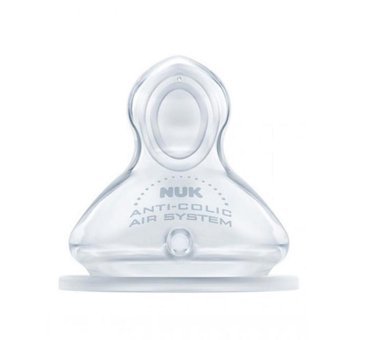 Nuk First Choice+ M Silikon Yenidoğan 0-6 Ay Orta Akışlı Geniş Ağızlı Damaklı Biberon Emziği