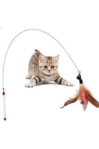 Pedipaws 192 - 1186 Hareketli Tüylü Yakalama Yavru-Yetişkin Olta Kedi Oyuncağı