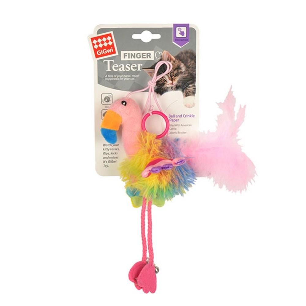 Gigwi Johnny Stick Hareketli Tüylü Isırma Yavru-Yetişkin Olta Kedi Oyuncağı