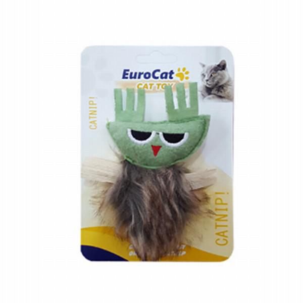 Eurocat Kedi Otlu Tüylü Isırma Yavru-Yetişkin Sincap Kedi Oyuncağı