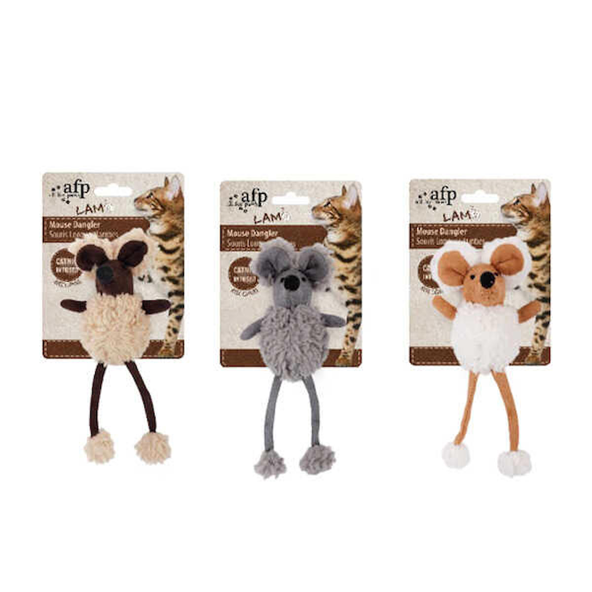 Afp Lambswool Peluş Isırma Yavru-Yetişkin Fare Kedi Oyuncağı