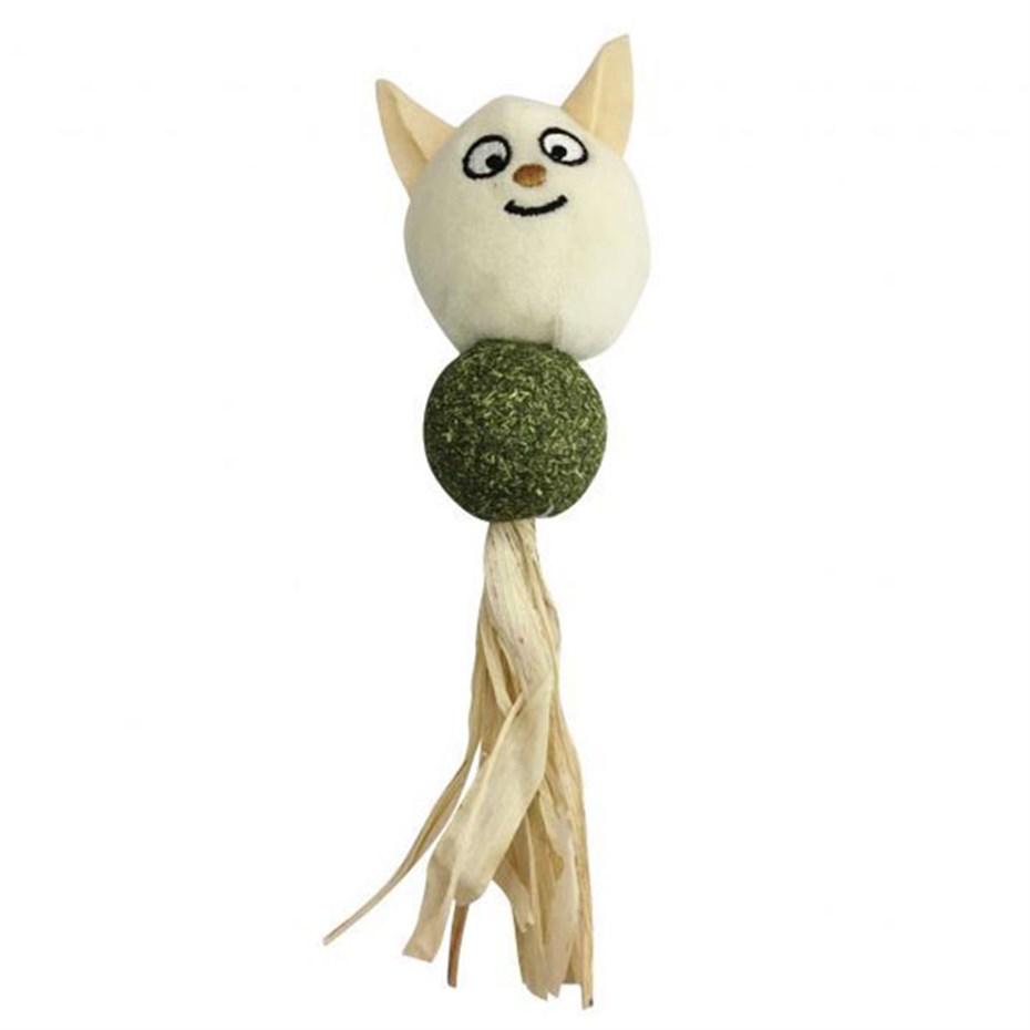 Nunbell Kedi Otlu Peluş Isırma Yavru-Yetişkin Top Kedi Oyuncağı