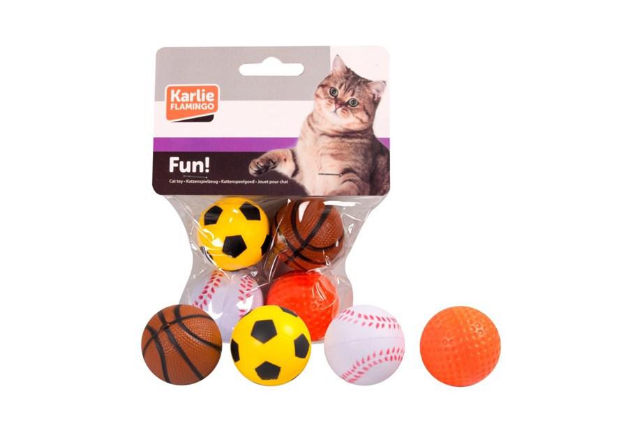 Karlie Hareketli Isırma Yavru-Yetişkin Top Kedi Oyuncağı