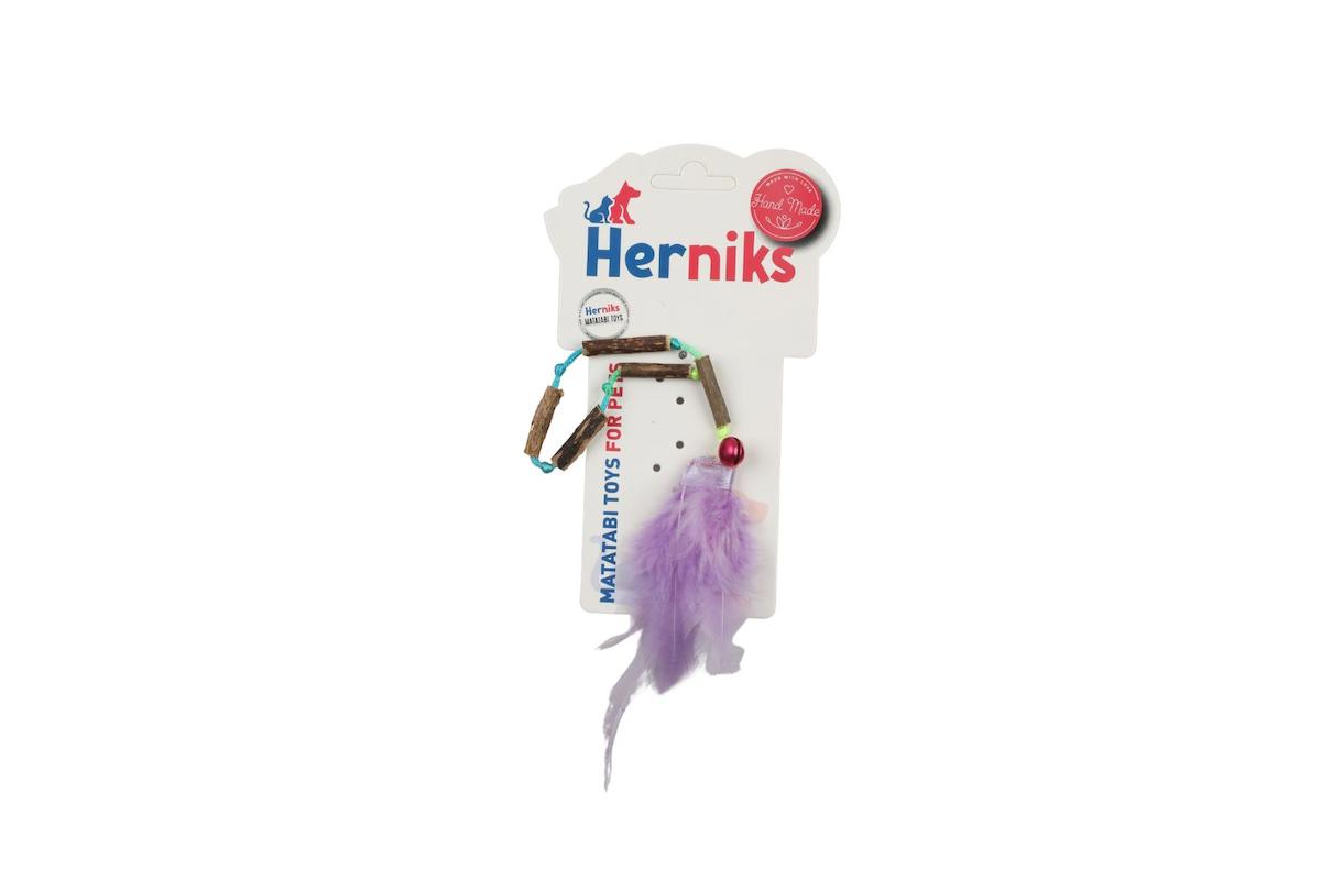 Herniks Hareketli Sesli Peluş Tüylü Yakalama Yavru-Yetişkin Kalpli Kedi Oyuncağı