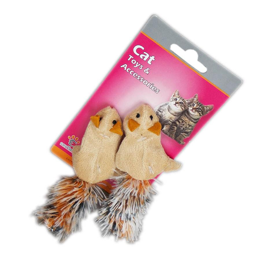 Eastland Kedi Otlu Peluş Isırma Yavru-Yetişkin Sincap Kedi Oyuncağı